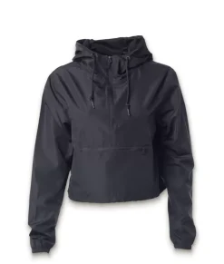 Fashion Nayked Apparel Women'S Lightweight Pullover Cropped Windbreaker