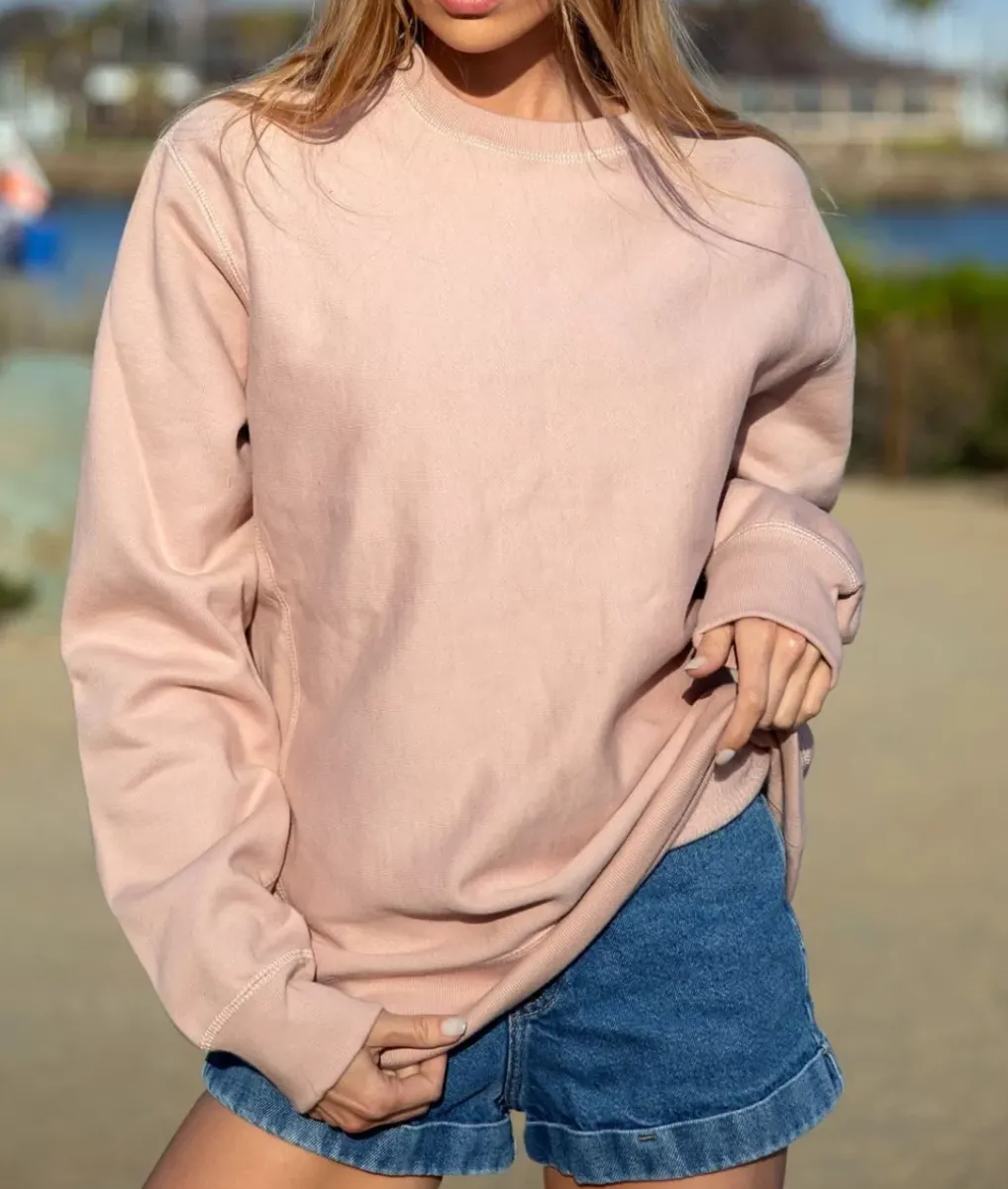 Hot Nayked Apparel Women'S Oversized Soft Premium Heavyweight Cross-Grain Sweatshirt