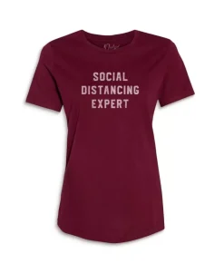 New Nayked Apparel Women'S Ridiculously Soft 100% Cotton Graphic Tee | Social Distancing Expert