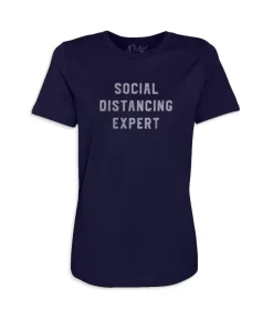 New Nayked Apparel Women'S Ridiculously Soft 100% Cotton Graphic Tee | Social Distancing Expert