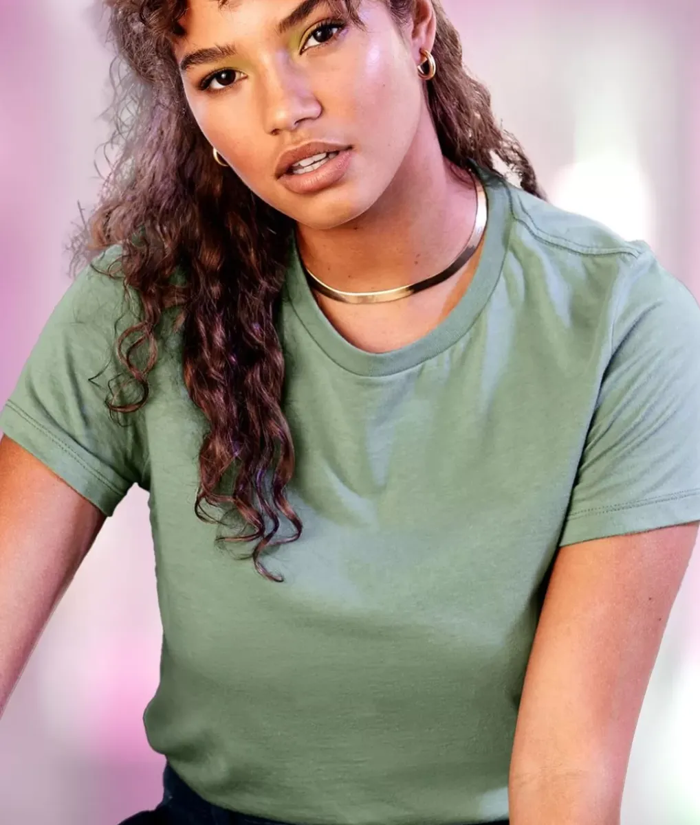 Clearance Nayked Apparel Women'S Ridiculously Soft Relaxed Fit 100% Cotton T-Shirt | New Arrival Colors