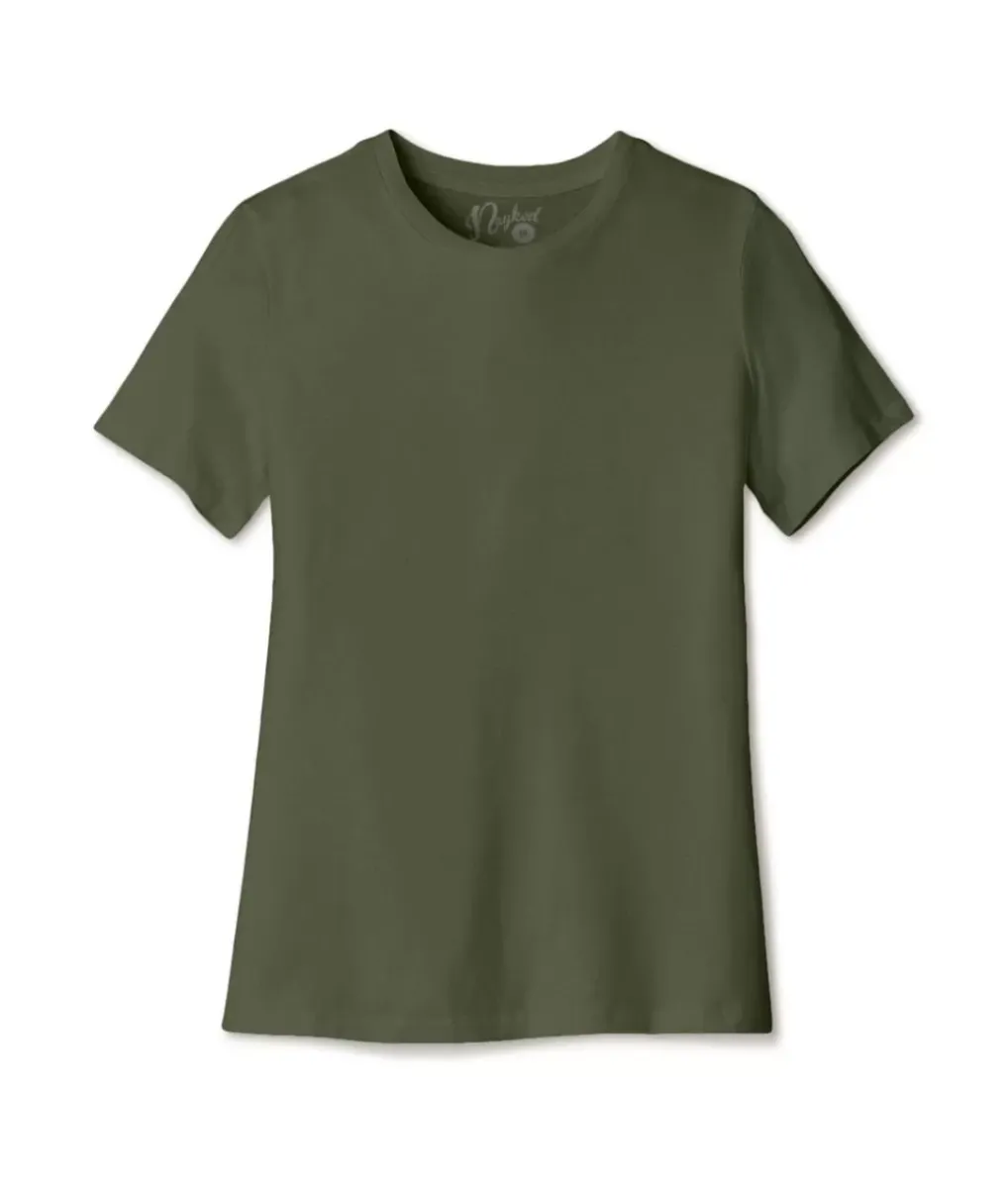 Clearance Nayked Apparel Women'S Ridiculously Soft Relaxed Fit 100% Cotton T-Shirt | New Arrival Colors