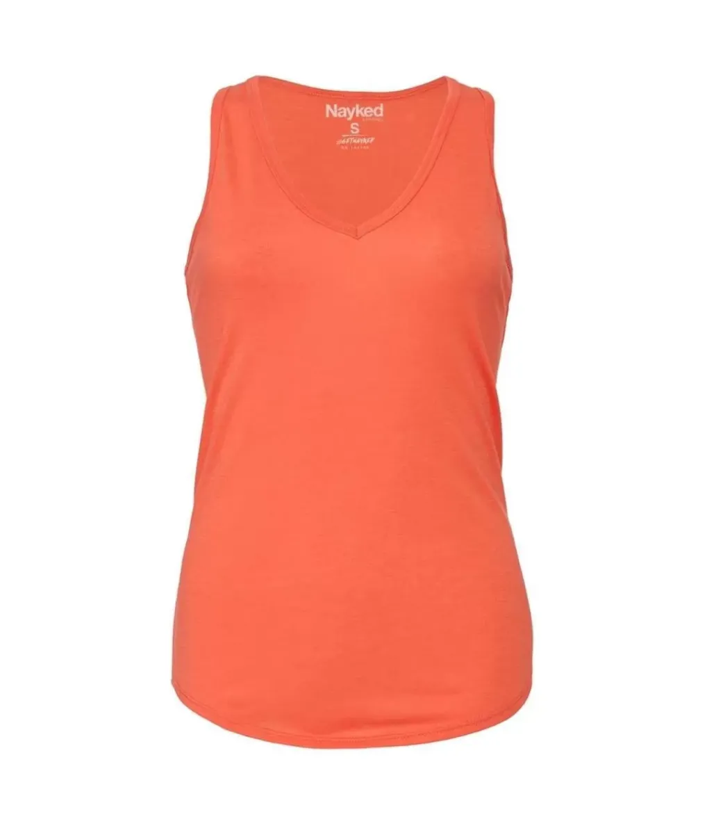 New Nayked Apparel Women'S Ridiculously Soft Lightweight Flowy V-Neck Tank Top
