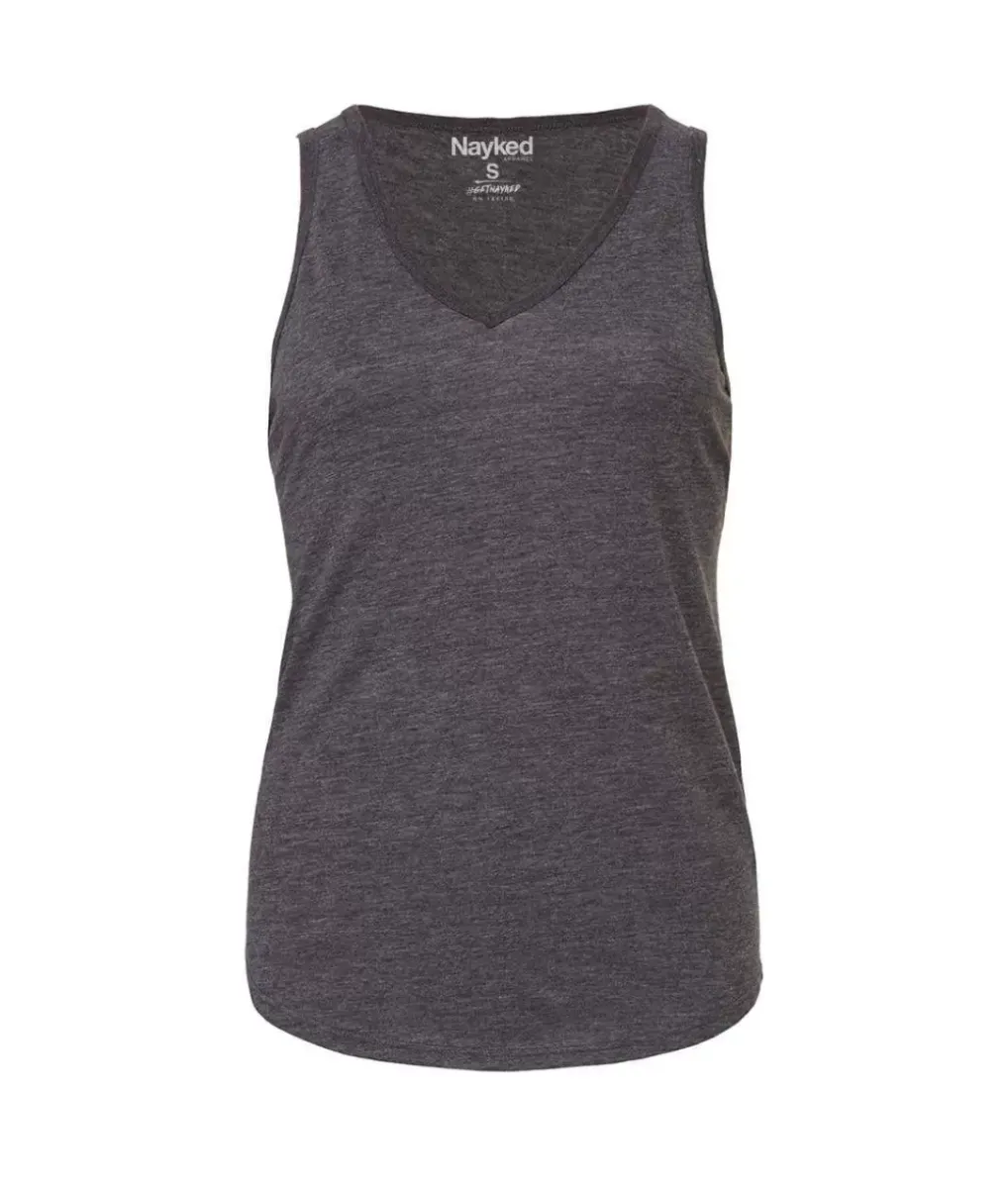 New Nayked Apparel Women'S Ridiculously Soft Lightweight Flowy V-Neck Tank Top