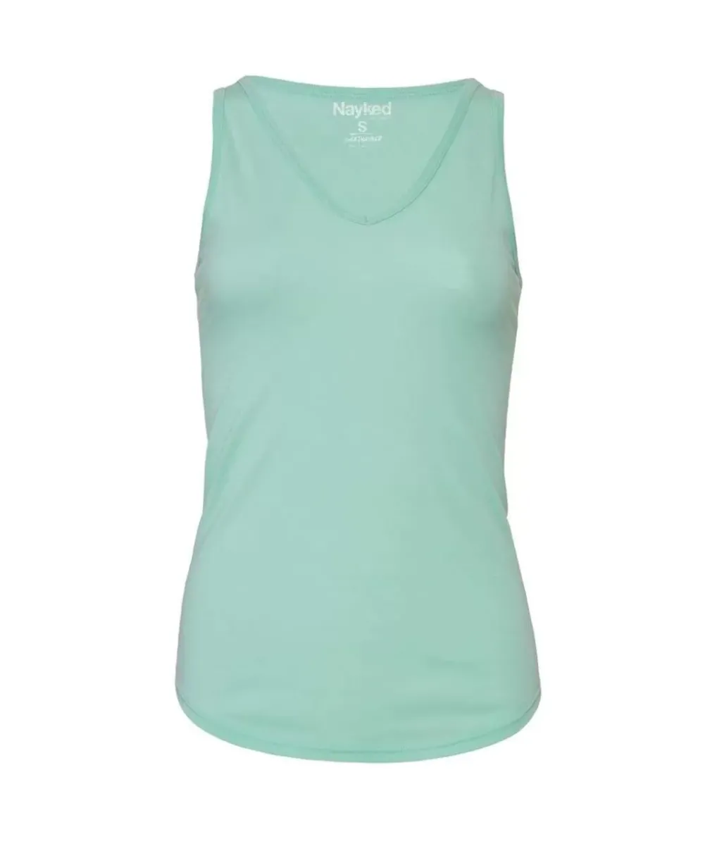 New Nayked Apparel Women'S Ridiculously Soft Lightweight Flowy V-Neck Tank Top