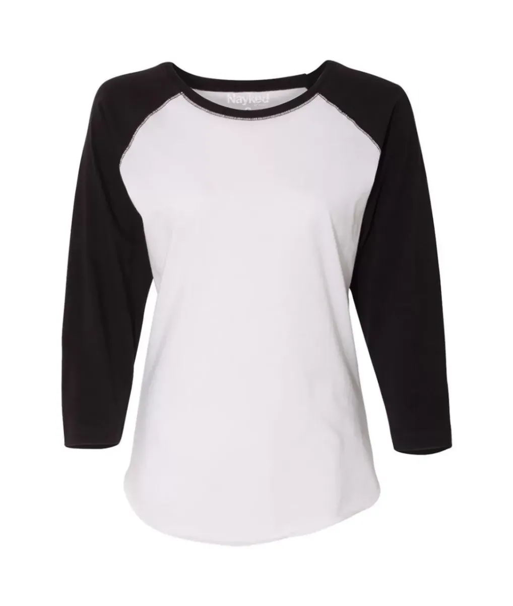 Hot Nayked Apparel Women'S Ridiculously Soft Midweight Baseball Tee