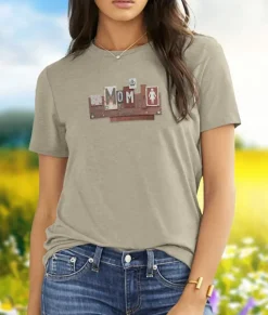 Hot Nayked Apparel Women'S Ridiculously Soft Midweight Graphic Tee | License Plate Art: Mom