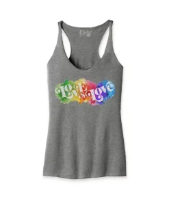 Hot Nayked Apparel Women'S Ridiculously Soft Lightweight Graphic Racerback Tank | Love Is Love