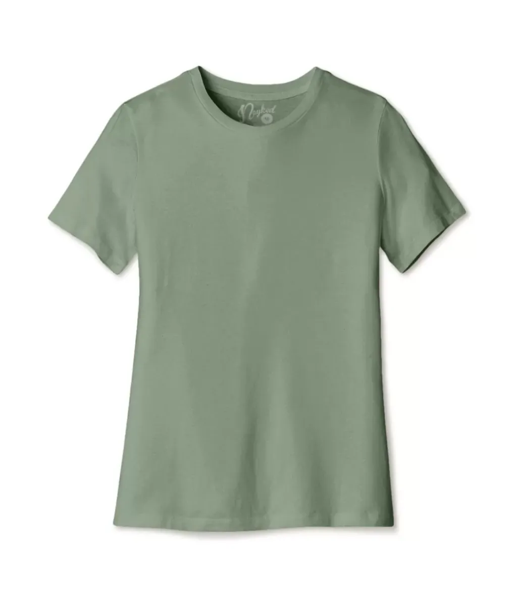 Fashion Nayked Apparel Women'S Ridiculously Soft Relaxed Fit 100% Cotton T-Shirt | New Arrival Colors
