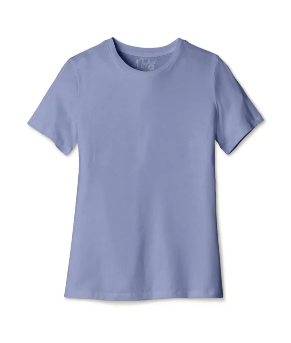 Fashion Nayked Apparel Women'S Ridiculously Soft Relaxed Fit 100% Cotton T-Shirt | New Arrival Colors