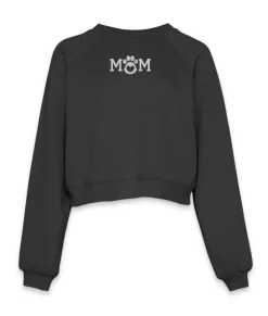 Clearance Nayked Apparel Women'S Ridiculously Soft Mid-Length Raglan Graphic Pullover | Mom Paw Print