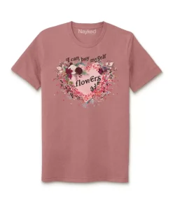Sale Nayked Apparel Women'S Ridiculously Soft Oversized Sueded Graphic T-Shirt | I Can Buy Myself Flowers