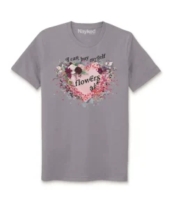 Sale Nayked Apparel Women'S Ridiculously Soft Oversized Sueded Graphic T-Shirt | I Can Buy Myself Flowers