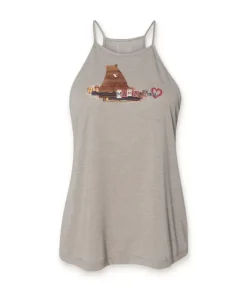 Outlet Nayked Apparel Women'S Ridiculously Soft High Neck Flowy Graphic Tank| License Plate Art: Mama Bear