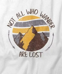 Outlet Nayked Apparel Women'S Ridiculously Soft Graphic Tee | Not All Who Wander Are Lost