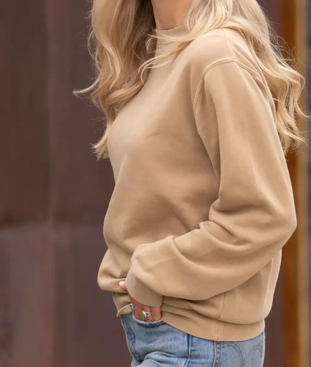 New Nayked Apparel Women'S Ridiculously Soft Oversized Pigment-Dyed Sweatshirt