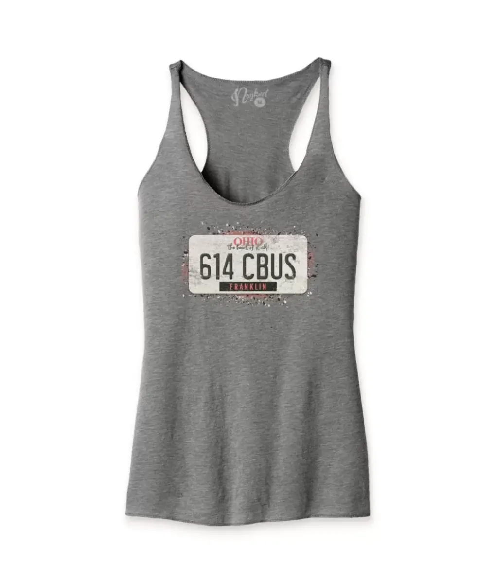 Hot Nayked Apparel Women'S Ridiculously Soft Lightweight Racerback Graphic Tank | 614 Cbus