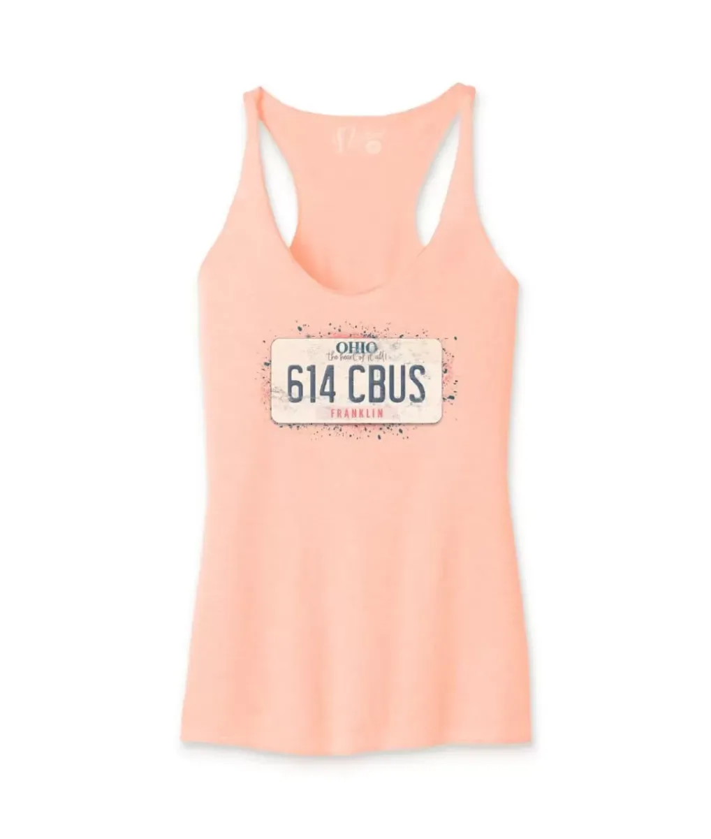 Hot Nayked Apparel Women'S Ridiculously Soft Lightweight Racerback Graphic Tank | 614 Cbus