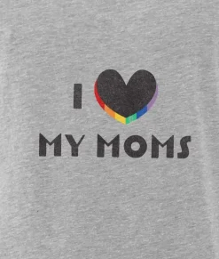 Clearance Nayked Apparel Women'S Ridiculously Soft Vintage Oversized Graphic Tee | I Love My Moms