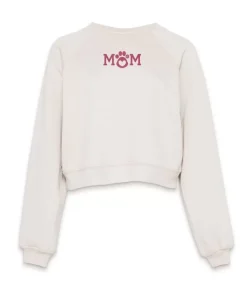 Clearance Nayked Apparel Women'S Ridiculously Soft Mid-Length Raglan Graphic Pullover | Mom Paw Print