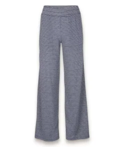 Outlet Nayked Apparel Women'S Ridiculously Soft Shirred Wide Leg Fine Line Striped Lounge Pants