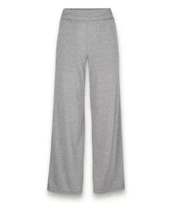 Outlet Nayked Apparel Women'S Ridiculously Soft Shirred Wide Leg Fine Line Striped Lounge Pants