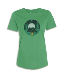 Clearance Nayked Apparel Women'S Ridiculously Soft Graphic Tee | Campfire