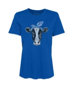 Best Nayked Apparel Women'S Ridiculously Soft Graphic Tee | Cow