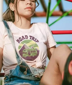 Best Nayked Apparel Women'S Ridiculously Soft Graphic Tee | Road Trip