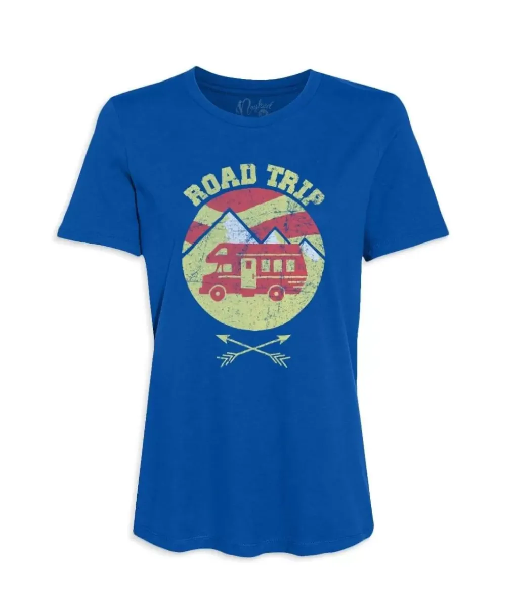 Best Nayked Apparel Women'S Ridiculously Soft Graphic Tee | Road Trip