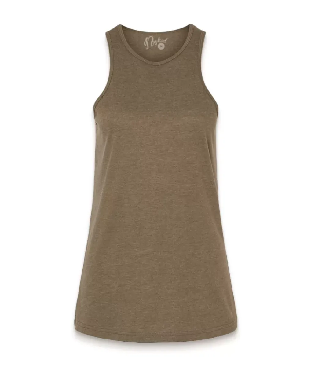 Fashion Nayked Apparel Women'S Ridiculously Soft Recycled Racerneck Tank