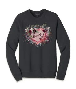 New Nayked Apparel Women'S Ridiculously Soft Oversized Graphic Fleece Pullover | I Can Buy Myself Flowers