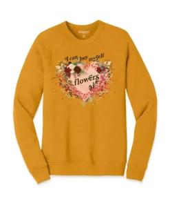 New Nayked Apparel Women'S Ridiculously Soft Oversized Graphic Fleece Pullover | I Can Buy Myself Flowers