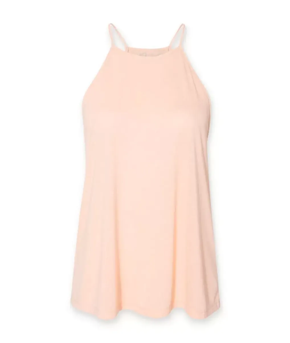 Best Nayked Apparel Women'S Ridiculously Soft Lightweight Flowy High Neck Tank Top