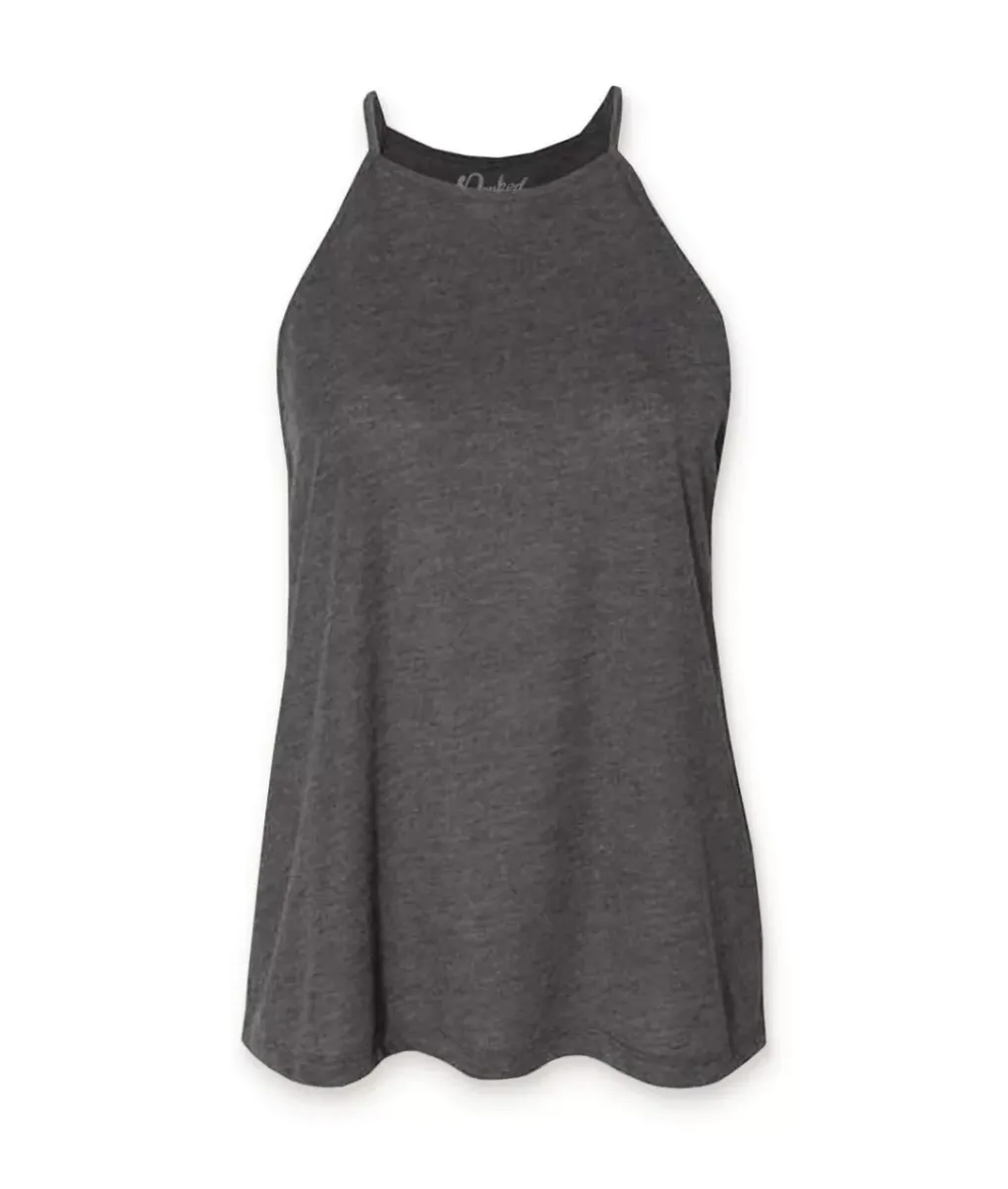 Best Nayked Apparel Women'S Ridiculously Soft Lightweight Flowy High Neck Tank Top