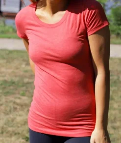 Clearance Nayked Apparel Women'S Ridiculously Soft Lightweight Scoop-Neck T-Shirt