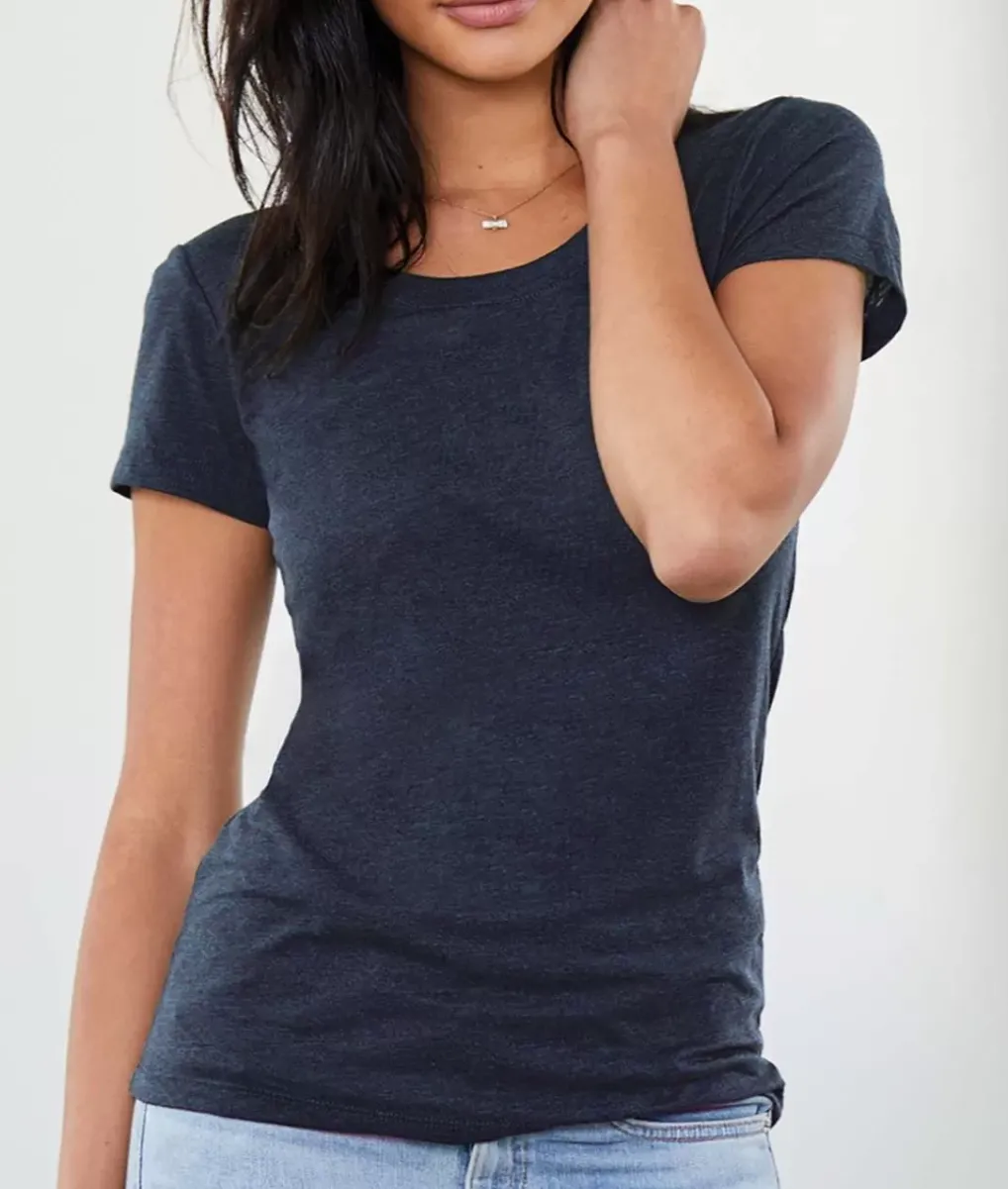 Clearance Nayked Apparel Women'S Ridiculously Soft Lightweight Scoop-Neck T-Shirt