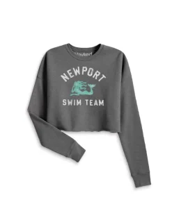 Sale Nayked Apparel Women'S Ridiculously Soft Graphic Cropped Sweatshirt | Newport