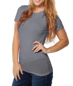 Fashion Nayked Apparel Women'S Ridiculously Soft Lightweight Crew Neck T-Shirt