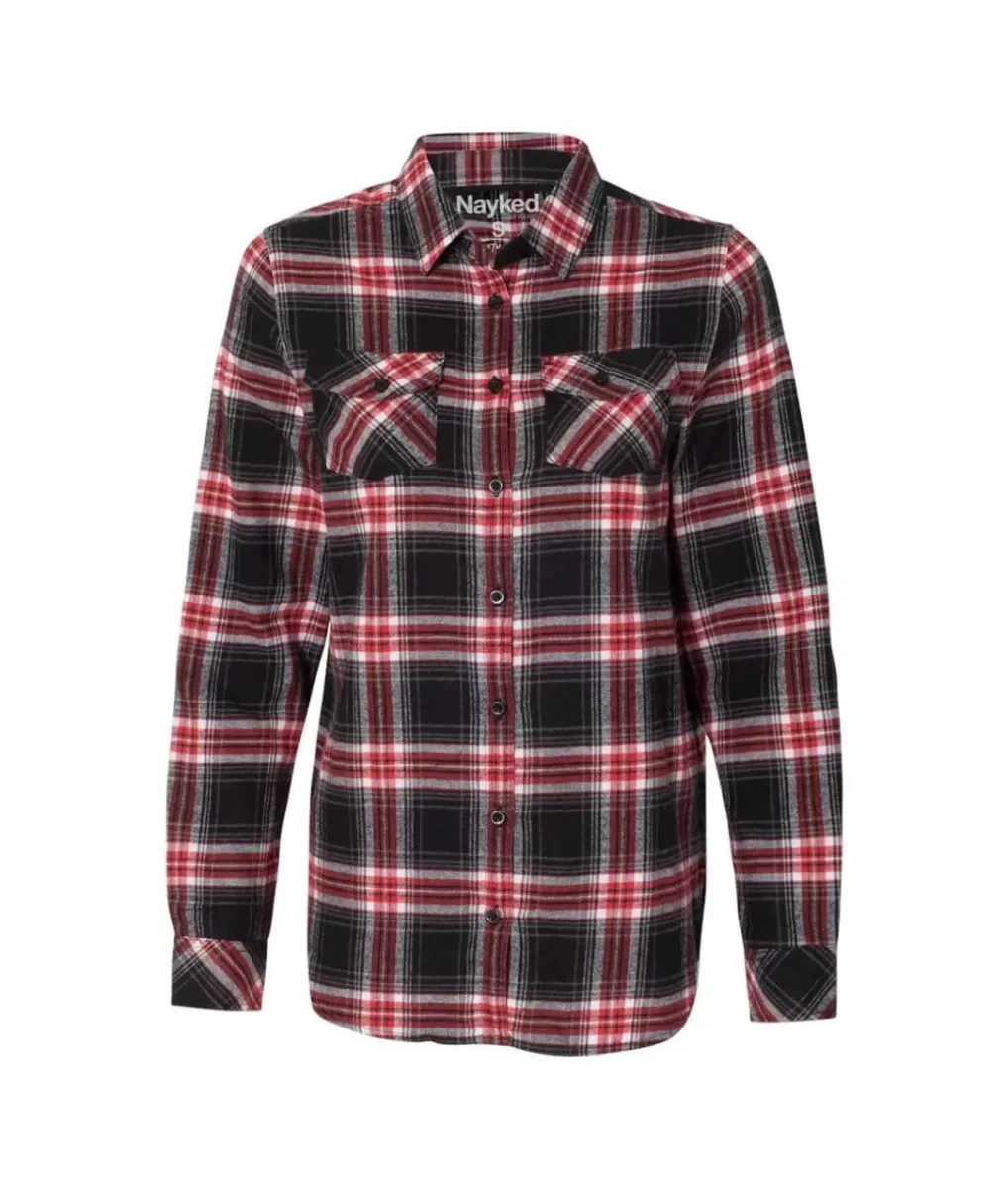 Outlet Nayked Apparel Women'S Ridiculously Soft Flannel Boyfriend Shirt
