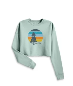 Hot Nayked Apparel Women'S Ridiculously Soft Cropped Graphic Pullover Sweatshirt | Take A Hike