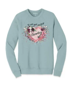 Sale Nayked Apparel Women'S Ridiculously Soft Oversized Graphic Fleece Pullover | I Can Buy Myself Flowers