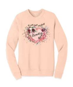 Sale Nayked Apparel Women'S Ridiculously Soft Oversized Graphic Fleece Pullover | I Can Buy Myself Flowers