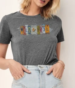 Online Nayked Apparel Women'S Ridiculously Soft Lightweight Graphic Tee | Wild & Free