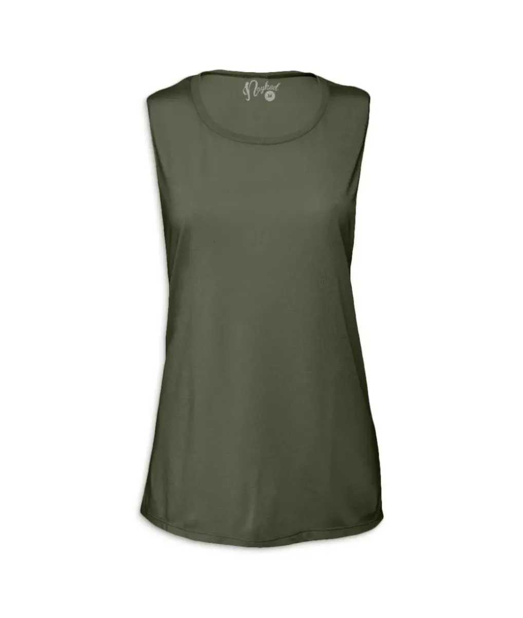 Sale Nayked Apparel Women'S Ridiculously Soft Scoop Muscle Tank