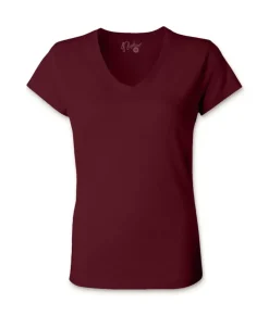 New Nayked Apparel Women'S Ridiculously Soft 100% Cotton Fitted V-Neck T-Shirt