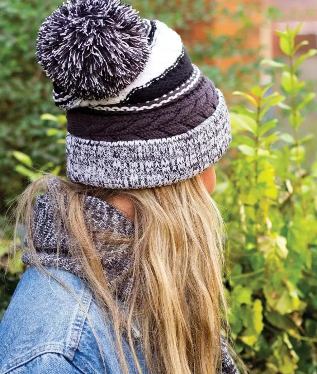 New Nayked Apparel Women'S Ridiculously Soft Chunky Knit Pom-Pom Beanie