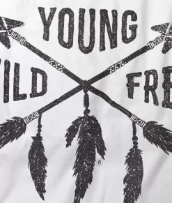 Sale Nayked Apparel Women'S Ridiculously Soft Lightweight Graphic Tee | Young Wild Free