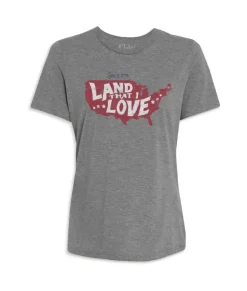 Discount Nayked Apparel Women'S Ridiculously Soft Lightweight Graphic Tee | Land That I Love