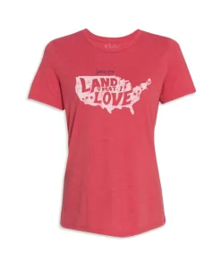 Discount Nayked Apparel Women'S Ridiculously Soft Lightweight Graphic Tee | Land That I Love